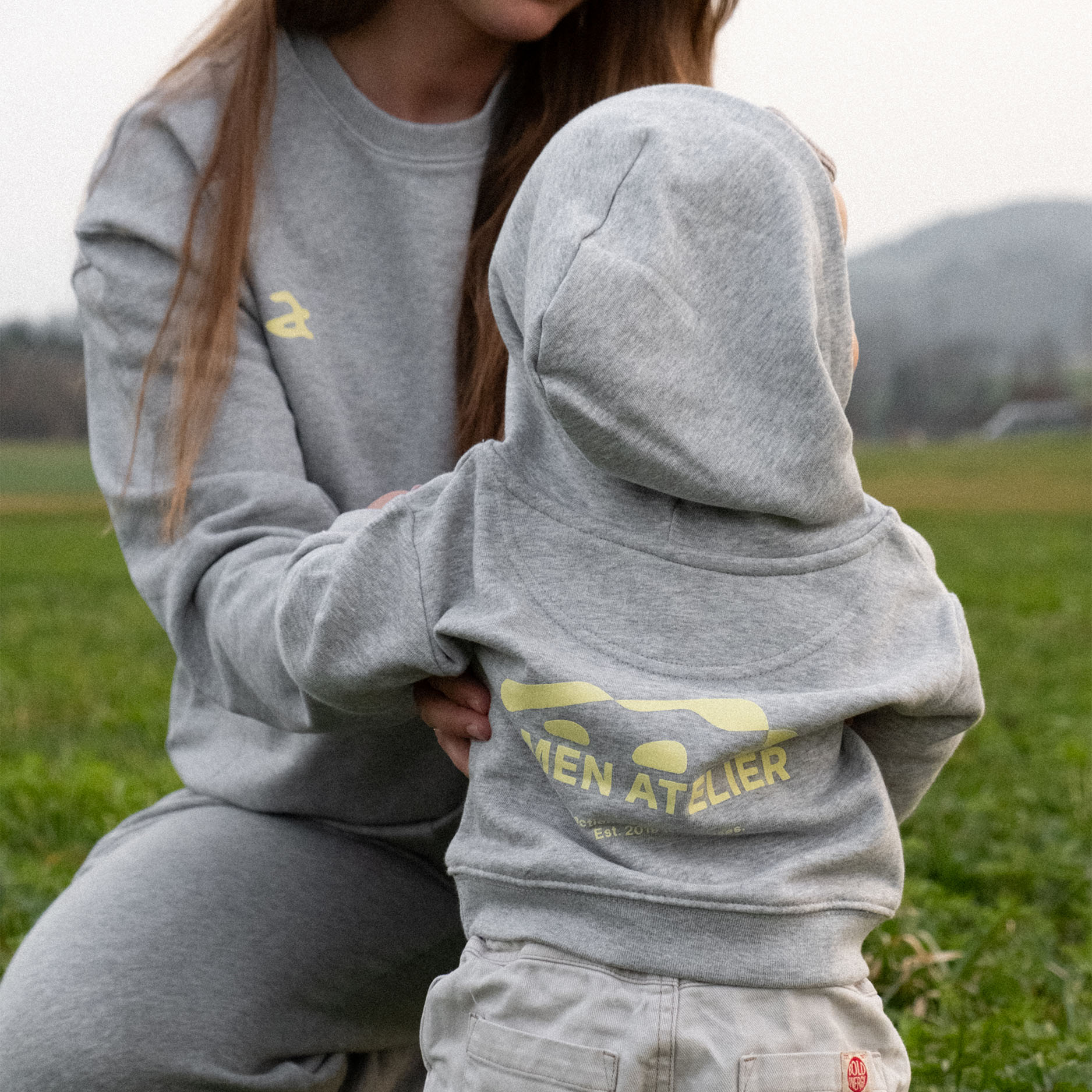Organic Baby Hoodie "Gray"